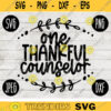 Thanksgiving Fall SVG One Thankful Counselor svg png jpeg dxf Silhouette Cricut Commercial Use Vinyl Cut File Fall 2111