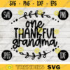 Thanksgiving Fall SVG One Thankful Grandma svg png jpeg dxf Silhouette Cricut Commercial Use Vinyl Cut File Fall 1795