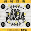 Thanksgiving Fall SVG One Thankful Principal svg png jpeg dxf Silhouette Cricut Commercial Use Vinyl Cut File Fall 2450
