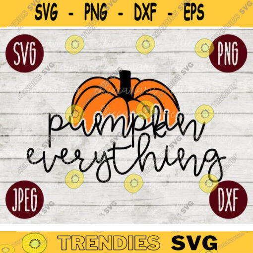 Thanksgiving Fall SVG Pumpkin Everything svg png jpeg dxf Silhouette Cricut Commercial Use Vinyl Cut File Fall Autumn Leaves 1335