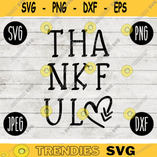 Thanksgiving Fall SVG Thankful svg png jpeg dxf Silhouette Cricut Commercial Use Vinyl Cut File Fall 2146