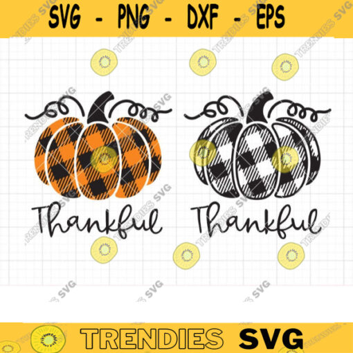 Thanksgiving Plaid Pumpkins SVG Fall Pumpkins Thankful Pumpkins Pumpkin with Plaid Pattern T Shirt Svg Dxf Png Sublimation Png Clipart copy