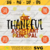 Thanksgiving SVG One Thankful Assistant Principal svg png jpeg dxf Silhouette Cricut Commercial Use Vinyl Cut File Fall School Digital 2169