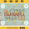 Thanksgiving SVG One Thankful Gigi svg png jpeg dxf Silhouette Cricut Commercial Use Vinyl Cut File Fall Family Set Digital Download 1743