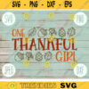 Thanksgiving SVG One Thankful Girl svg png jpeg dxf Silhouette Cricut Commercial Use Vinyl Cut File Fall Family Set Digital Download 2546
