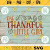 Thanksgiving SVG One Thankful Little Girl svg png jpeg dxf Silhouette Cricut Commercial Use Vinyl Cut File Fall Family Set Digital Download 2291
