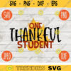 Thanksgiving SVG One Thankful Student svg png jpeg dxf Silhouette Cricut Commercial Use Vinyl Cut File Fall School Digital Download 2196