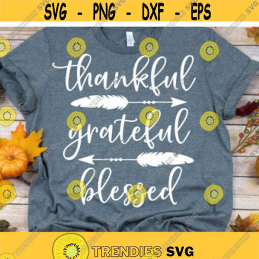 Thanksgiving Svg Thankful Grateful Blessed Svg Thanksgiving Shirt Svg Thankful Pumpkin Funny Turkey Day Svg Files for Cricut Png Dxf Design 7182.jpg