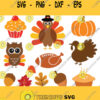 Thanksgiving svg Fall Svg thankful svgTurkey SVGSilhouette Files Cricut Filesvector Fall Clipart Thanksgiving SVG Bundle autumn svg