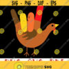 Thanksgiving svg Turkey svg American Sign Language svg I Love You Thanksgiving Turkey dowload file svg png Design 101