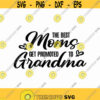 The Best Moms Get Promoted To Grandma Svg Png Eps Pdf Files Grandmother Svg Grandmother Reveal Svg Design 372