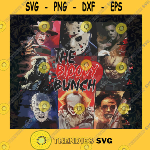 The Bloody Bunch SVG Friends Horror Movie SVG Creepy Team SVG Cut Files