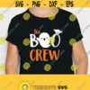 The Boo Crew SVG. Kids Halloween Shirt. Cute Boo Ghost Vector Cut Files for Cutting Machine. Spooky Bat Clipart png dxf eps Instant Download Design 707