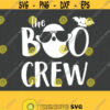 The Boo Crew SVG. Kids Halloween Shirt. Cute Sunglasses Ghost Vector Cut Files for Cutting Machine. Spooky Bat Clipart png dxf eps Download Design 704