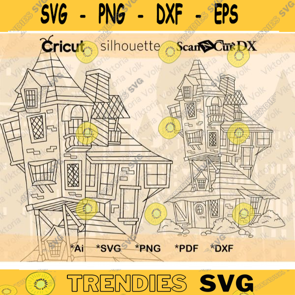 hot svg the burrow svg magic home cut file silhouette outline vector rustic house line art printable vinyl drawing