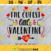 The Cutest Little Valentine svg Kids Valentine svg Boys and Girls Valentines svg files Baby Valentines shirt design Child shirt svg Design 231