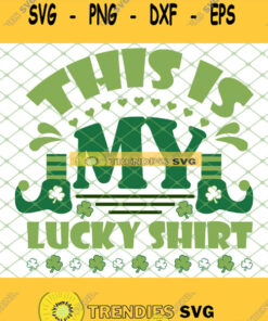 The Elf St Patricks Day 2021 This Is My Lucky Shirt SVG PNG DXF EPS 1