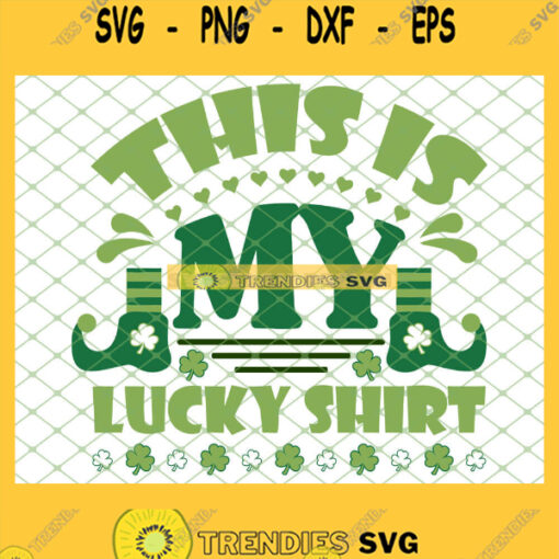 The Elf St Patricks Day 2021 This Is My Lucky Shirt SVG PNG DXF EPS 1