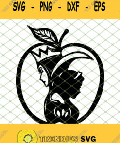 The Evil Queen Snow White Apple SVG PNG DXF EPS 1