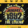 The Man The Myth The Legend January 1992 Svg Png Images Clipart