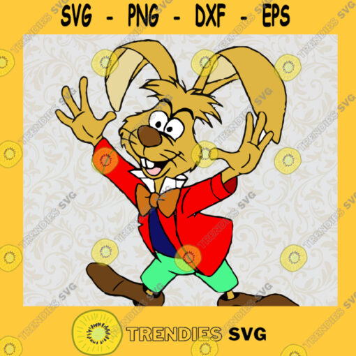The March Hare Svg Best Friend Svg Alice in Wonderland Svg Yellow Bunny Svg