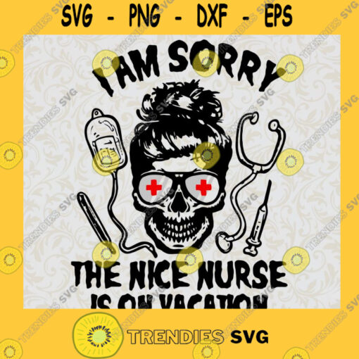 The Nice Nurse Limited Edition Long Sleeve Tee SVG PNG EPS DXF Silhouette Cut Files For Cricut Instant Download Vector Download Print File