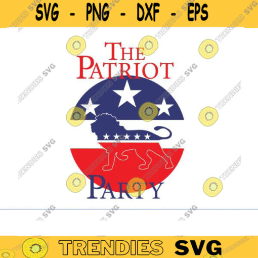 The Patriot Party SVG lion patriot party svg trump lion patriot party svg Patriot Party America Pro svg Patriot Party Lion Trump MAGA Design 1000 copy