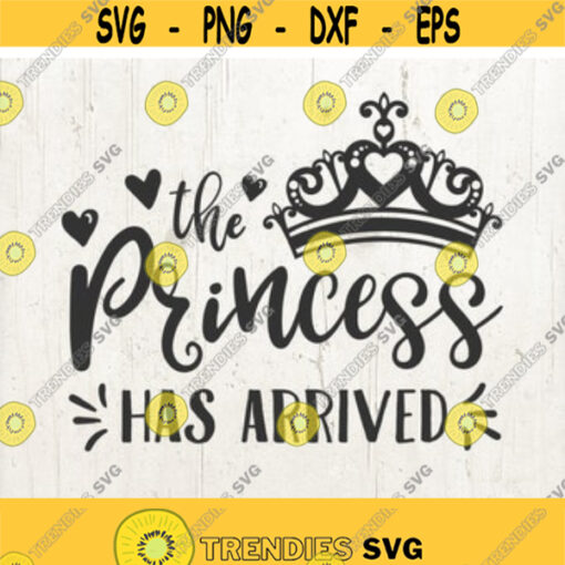 The Princess Has Arrived svg Baby Girl svg Hello World New Baby svg Newborn svg PNG Files svg files for Cricut girl Design 20