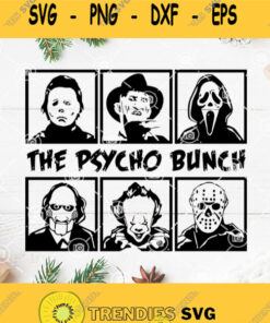 The Psycho Bunch Movies Horror Svg Horror Movies Character Svg Killer Halloween Svg