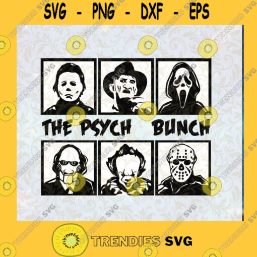The Psycho Bunch SVG Horror SVG Halloween SVG Horror Film SVG Cut File Instant Download Silhouette Vector Clip Art