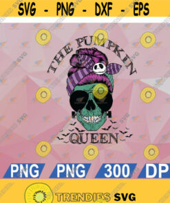 The Pumkin Queen Skull Wear Glasses Cut File svg png eps dxf Design 76
