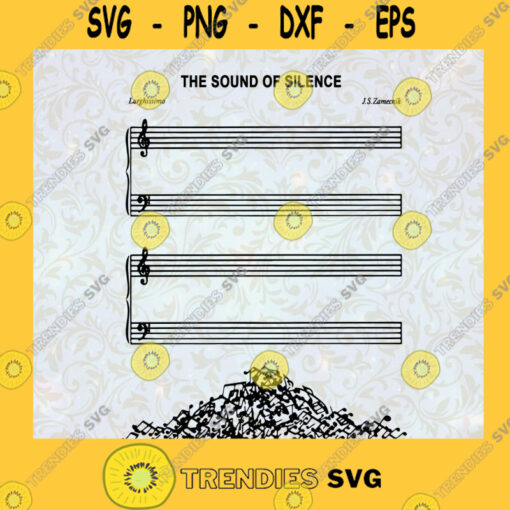 The Sound Of Silence Empty Chord SVG Idea for Perfect Gift Gift for Everyone Digital Files Cut Files For Cricut Instant Download Vector Download Print Files