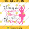 There is an amazing ballerina who calls me dad svg ballet svg dance svg ballerina svg png dxf Cutting files Cricut Cute svg designs print Design 335