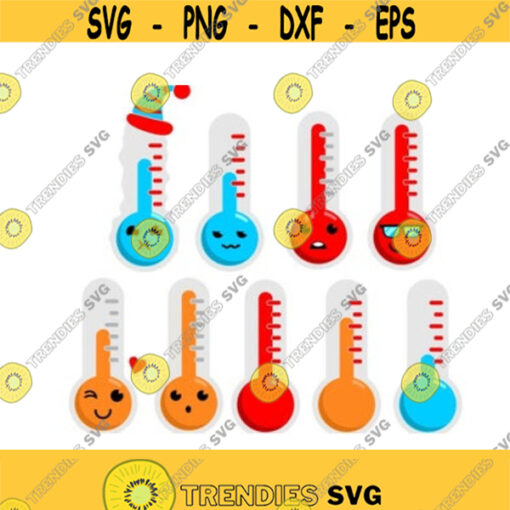 Thermometer Cuttable Design SVG PNG DXF eps Designs Cameo File Silhouette Design 493