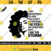 They Whispered To Her You Cant Withstand The Storm SVG Woman SVG Afro Svg Black Woman SVG Afro Woman Svg Black Queen Svg Melanin Svg Design 236