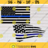 Thin blue line flag svg distressed police flag svg Back the blue svg flag svg files svg for cricut print SVG DXF eps png pdf Design 25