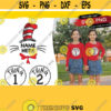 Thing 1 Thing 2 Svg Dr Seuss Svg Dr Seuss Hat Svg Teacher Thing One Thing Two Svg Svg file For Cricut Instant Download Design 203