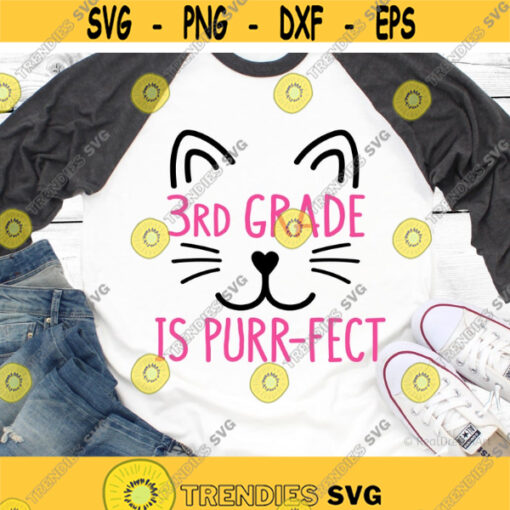 Third Grade Llama Svg 3rd Grade Svg Girl Third Grade Back to School Svg Funny Kids Cute Llama Shirt Svg Cut File for Cricut Png