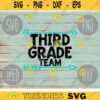 Third Grade Team svg png jpeg dxf cut file Small Business Use Back to School Teacher Appreciation Faculty Staff Elementary 860