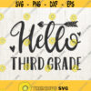 Third Grade svg 3rd Grade svg third grade sign third grade shirt School svg Teacher svgThird Grade Design 511