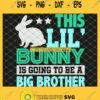 This Lil Bunny Is Going To Be A Big Brother Easter SVG PNG DXF EPS 1