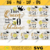 This Queen is Fabulous Birthday 50 59 Birthday Svg Bundle50th birthday svg birthday queen svg birthday svg crown svg Svg for Cricut 180 copy