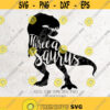 Three A Saurus Svg File DXF Silhouette Print Vinyl Cricut Cutting SVG T shirt Design One a Saurus Birthday svgdinosaur svg png dxf Design 62