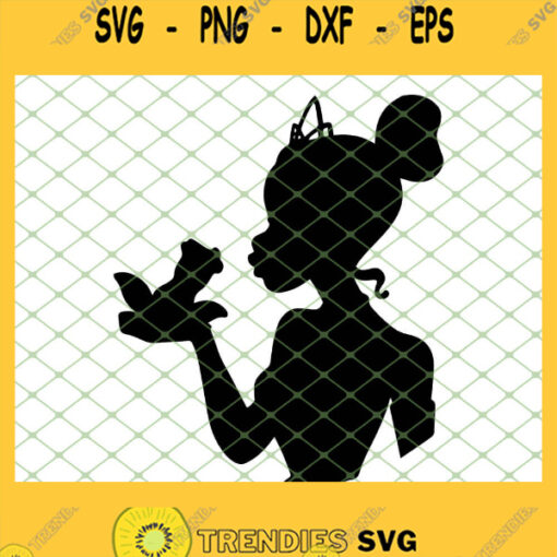 Tiana Head Silhouette SVG PNG DXF EPS 1
