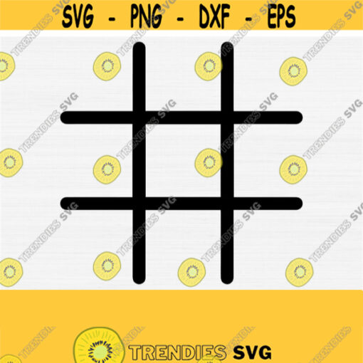 Tic Tac Toe Svg for Cricut Cut File XOXO Svg Tic Tac Toe Grid Svg Game Svg Png Eps Dxf Pdf Vector Cut File Digital Cut File Design 614