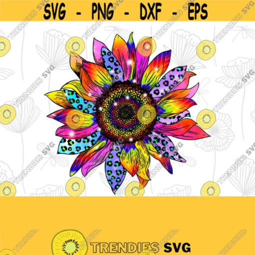 Tie Dye Sunflower Png Leopard Sunflower Png Colorful Sunflower Png Cheetah Sunflower Png Sublimation Designs Digital Download PNG Design 350