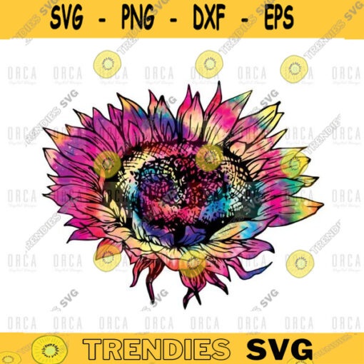 Tie Dye Sunflower png Sunflower PNG Colorful Sunflower Sublimation Designs Downloads PNG Printable PNG Digital Download 261
