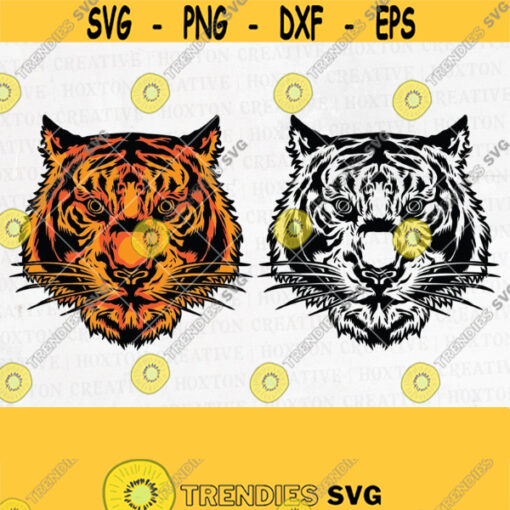 Tiger Animal Svg File Tiger Clipart Tiger Png Tiger Cut Files Tiger Stencil Wild Animal Svg Animal Svg Tiger Cat SvgDesign 893