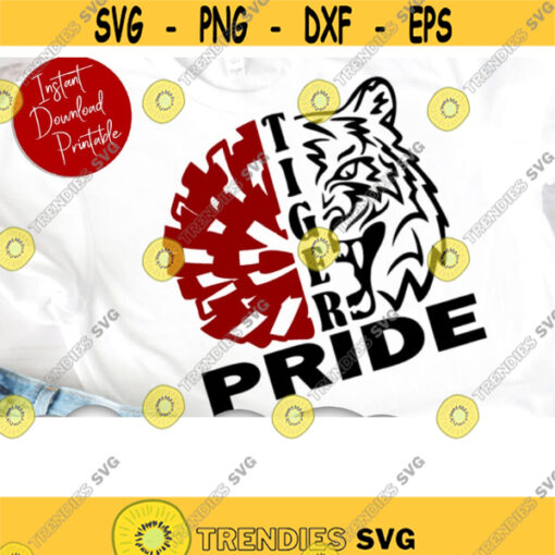 Tiger Cheer SVG Cheerleader SVG Tiger Team Svg Cheer Pom Svg Cut Files SVG Files For Cricut Cheerleader Svg Cut Files .jpg