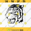 Tiger Head SVG Files For Cricut Black White Transfer Vector Images Tiger Clip Art SVG Files Eps Png dxf Stencil ClipArt Silhouette Design 24